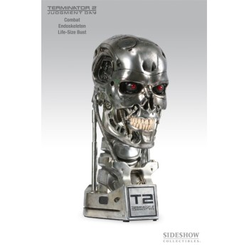 Terminator 2 T-800 Endoskeleton Life Size Bust Combat Version 33cm